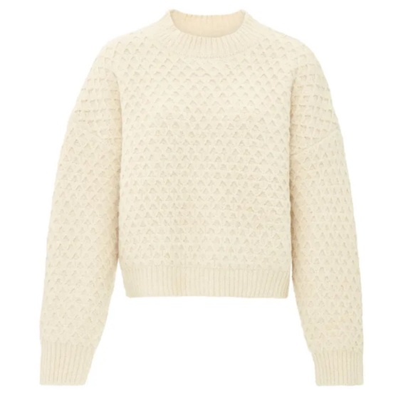 Rylee + Cru Cream Textured Sweater size M - Picture 2 of 7